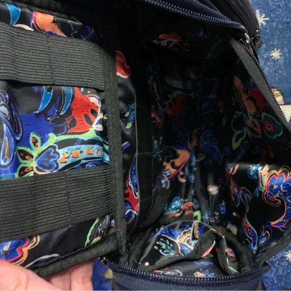New Robert Graham Armageddon Max Hanging Toiletry Bag Navy Blue - Picture 11 of 16